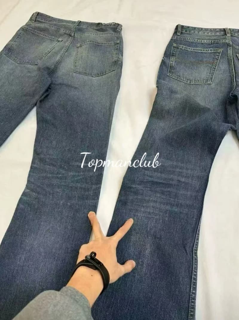 발렌시아가 부츠컷 데님 팬츠 (빈티지 인디고 워시) 5