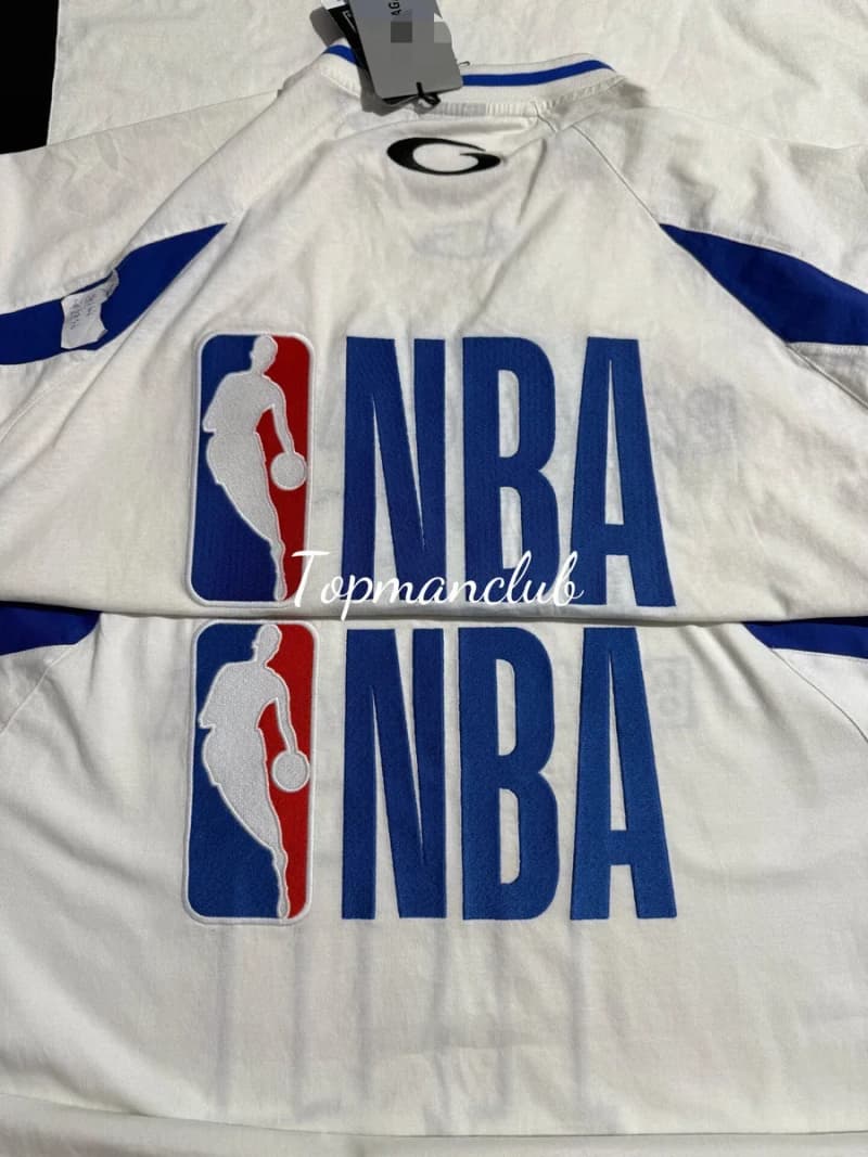 발렌시아가 × NBA 오클리 축구 저지 티셔츠 (화이트) 6