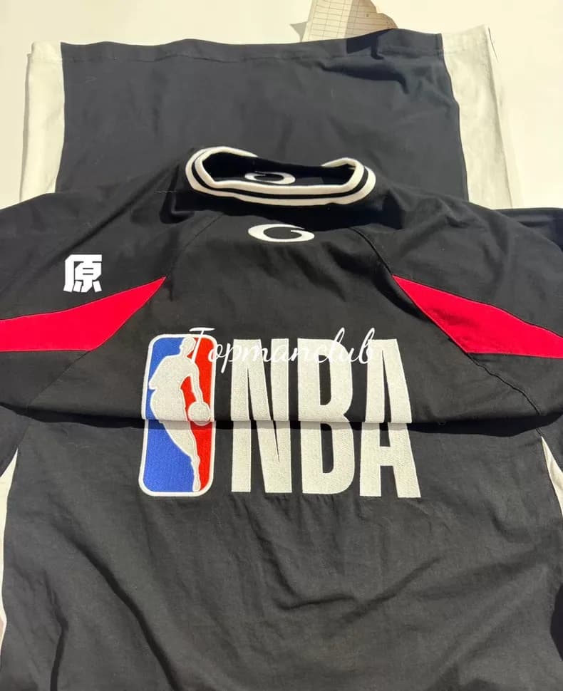발렌시아가 × NBA 바스켓볼 저지 롱슬리브 티셔츠 (블랙) 4