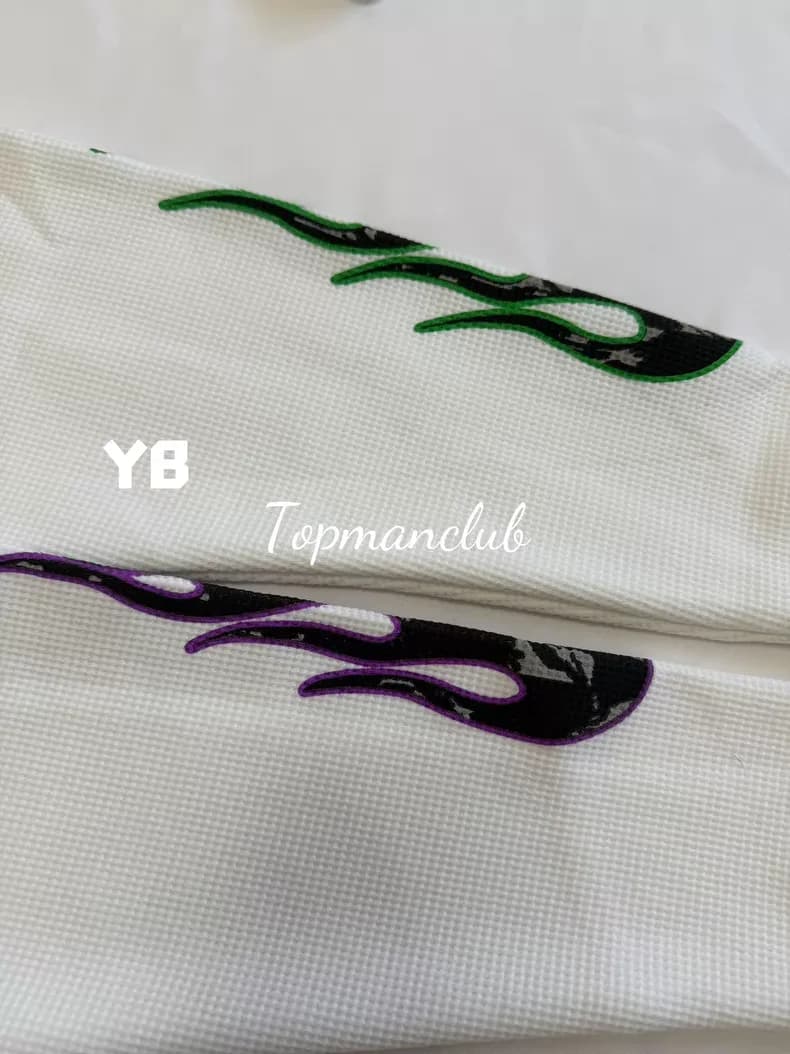 크롬하츠 × 매티 보이 앤티 프로모 라스베이거스 한정 플레임 슬리브 와플 롱슬리브 티셔츠 (화이트) 6