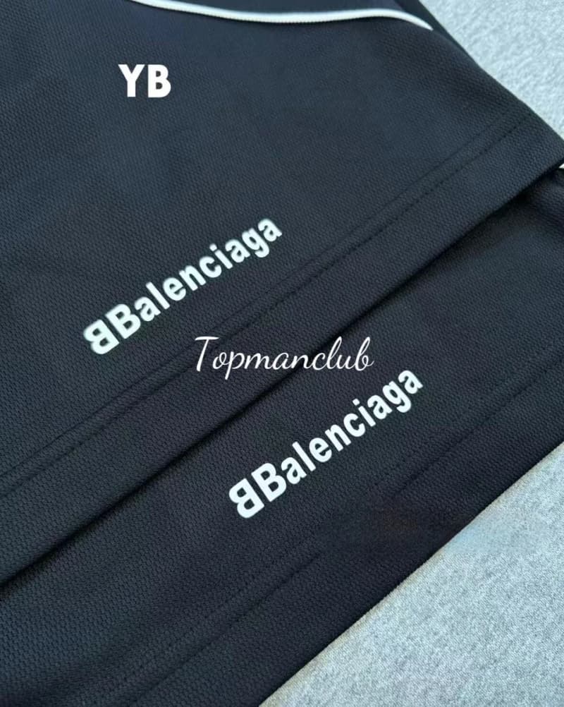 발렌시아가 맨유 3B 스포츠 로고 자수 롱슬리브 티셔츠 (블랙) 7