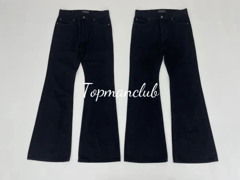 발렌시아가 25SS 플레어 데님 팬츠 (블랙) 상세 1