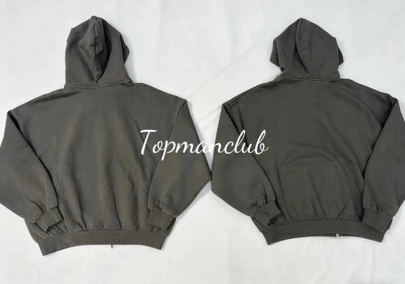 발렌시아가 휴먼 빙 지퍼 후디 (플로킹 패치) 상세 2