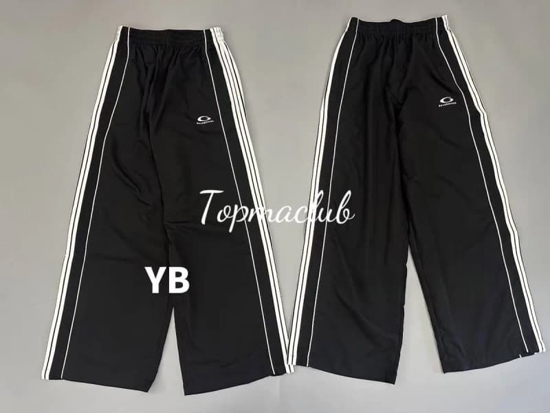 발렌시아가 25SS 트랙수트 와이드 트랙 팬츠 (블랙) 상세 2