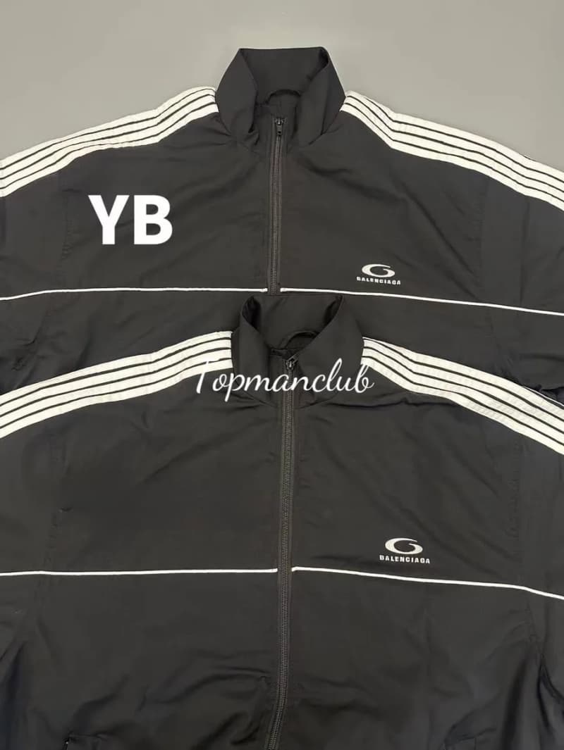 발렌시아가 25SS 트랙수트 트랙 재킷 (블랙) 4