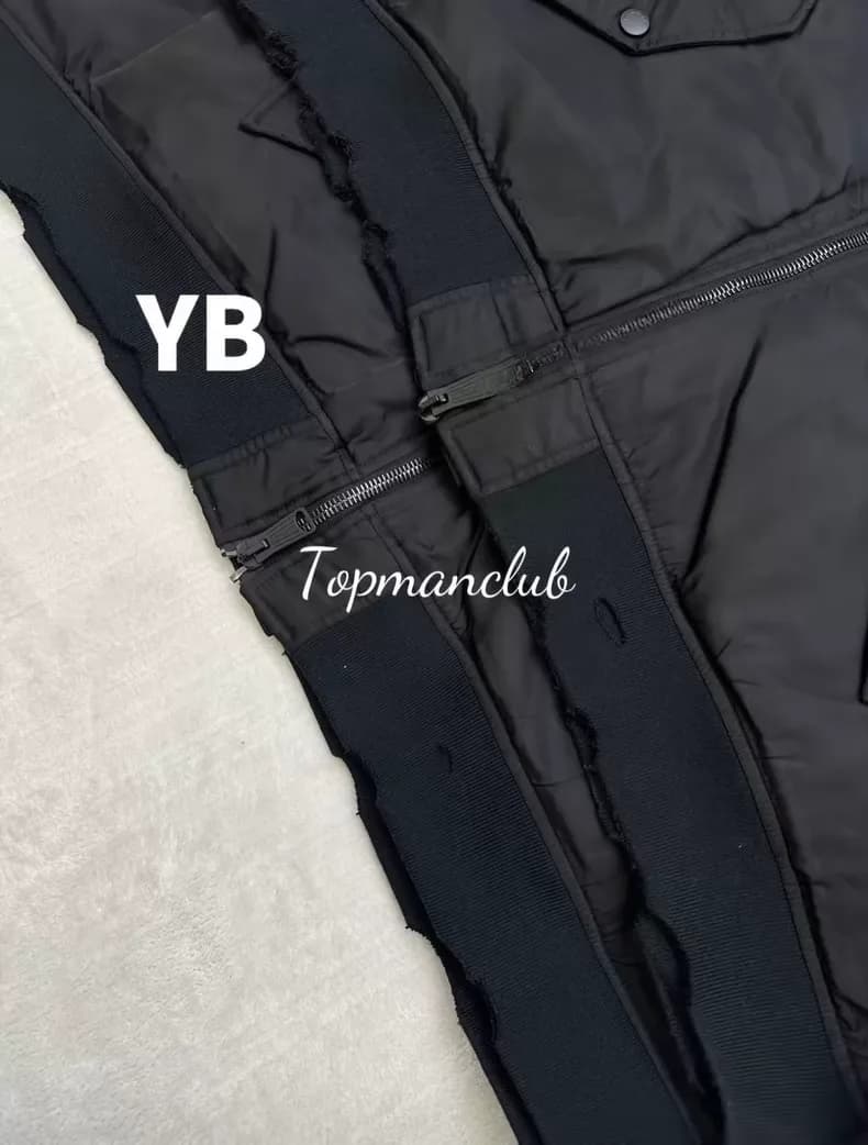발렌시아가 후디 레이어드 봄버 재킷 (블랙) 4