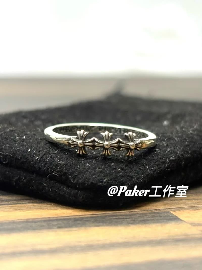 크롬하츠 트리플 베이비 패브 크로스 링/paker(공룡) 상세 2