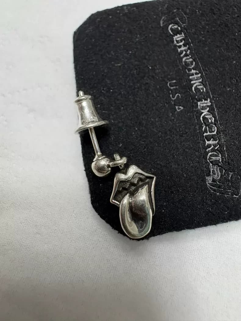 크롬하츠 롤링 스톤즈 텅 이어링 (스터드 드롭)/paker(공룡) 상세 2