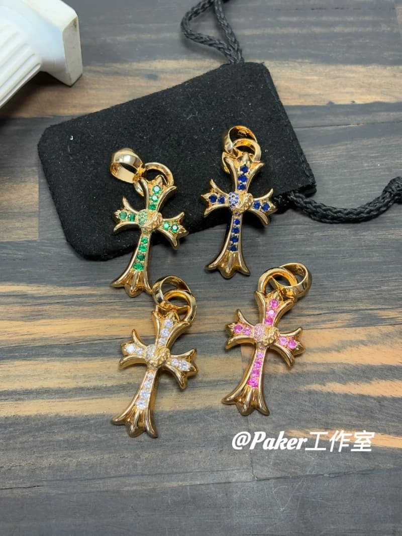 크롬하츠 타이니 CH 크로스 펜던트 (골드 · 스톤)/paker(공룡) 상세 2