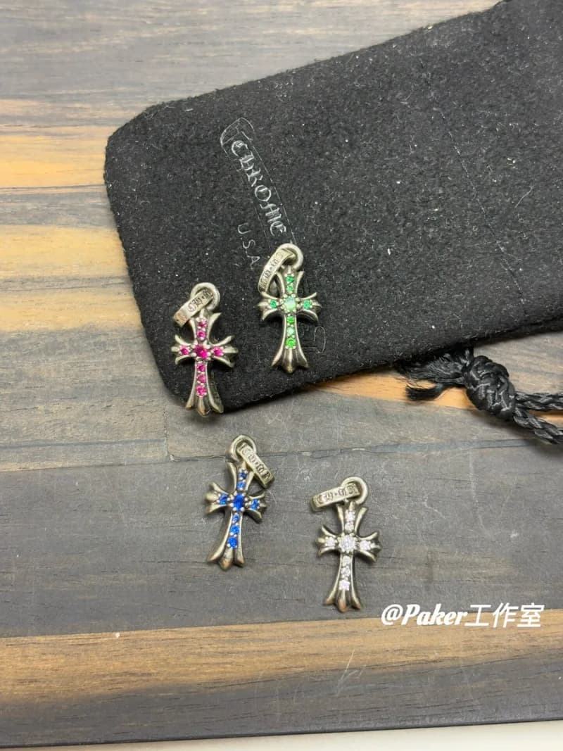 크롬하츠 베이비 팻 크로스 펜던트 (스톤)/paker(공룡) 상세 2